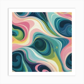 Abstract Swirls 2 Art Print