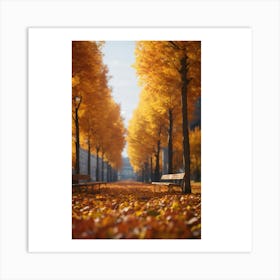 Autumn Trees 1 Art Print