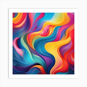 Abstract Colorful Abstract Background 2 Art Print