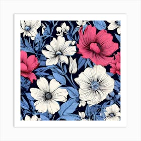 Floral Pattern 8 Art Print