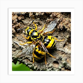 Wasp nature 3 Art Print