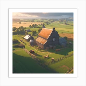 Farm In The Countryside 21 Art Print