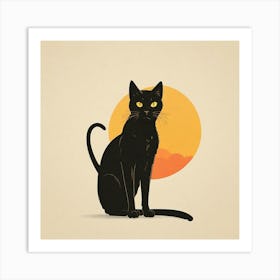 Black Cat 4 Art Print