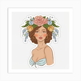 Flower Girl Art Print