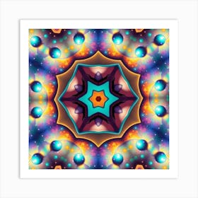 Psychedelic Mandala Art Print