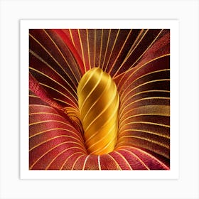 Golden Calla Lily Poster