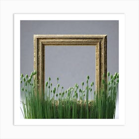 Frame Of Grass Art Print