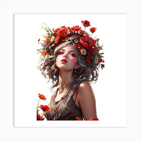 Flower Girl Art Print