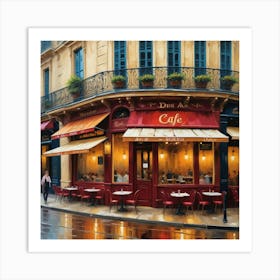 Bordeaux Cafe des Arts France Art Print Art Print