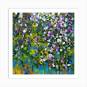 Flowers In The Garden 2 Art Print