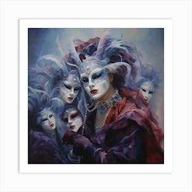 Venice Masks Art Print