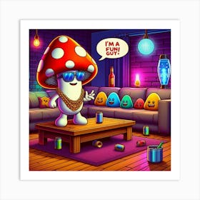 I'M A Fun Mushroom Art Print