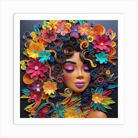 Quilling Art 3 Art Print