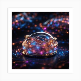 Glass Dome With Wires Art Print