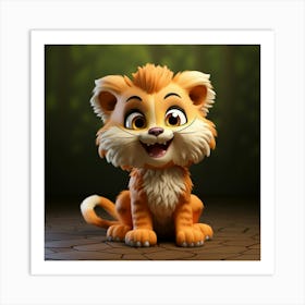 Cute Lion 1 Art Print