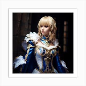 AI Taylor Swift saber Cosplay Art Print