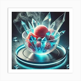 A Sci Fi Themed Dessert Called Crystal Shard Sorbet Art Print