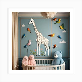 Giraffe Nursery Art Print