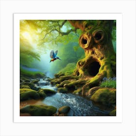 Tree In The Forest 5 Art Print