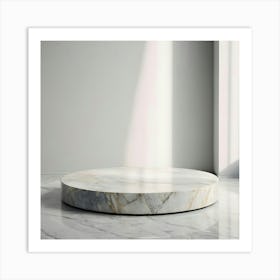 Round Marble Coffee Table 7 Art Print