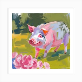 Hampshire Pig 01 Art Print