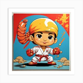 Karate Kid 1 Art Print