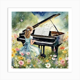 Grand Piano Solo Art Print 3 Art Print