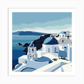 Oia Island Greece 1 Art Print