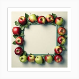 Apple Frame Art Print