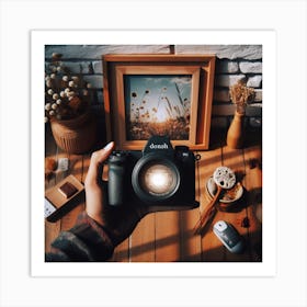 Portrait Of A Photographer Art Print