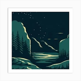 Night In The Woods Art Print