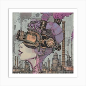 Steampunk Girl 4 Art Print