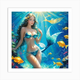 Mermaid jyy Art Print