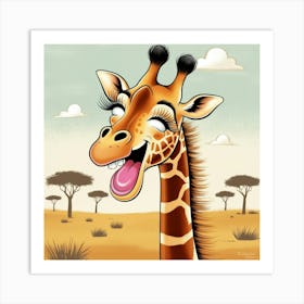 Giraffe 2 Art Print