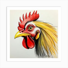 Rooster 27 Art Print