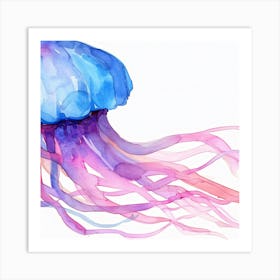 Watercolor Jellyfish Art Print