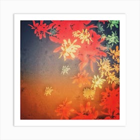 Multicoloured Jolly Abstract. Meadow Art Print