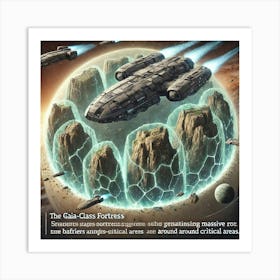 Gaia Class Fortress Rock Like Barriers Art Print