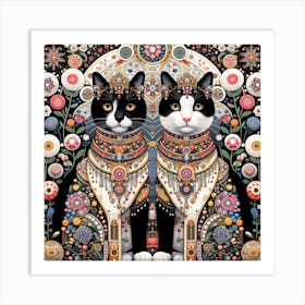 The Majestic Cats 19 Art Print