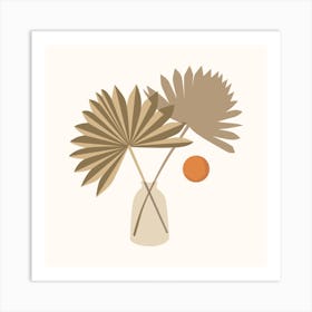 Palms In A Vase Art Print