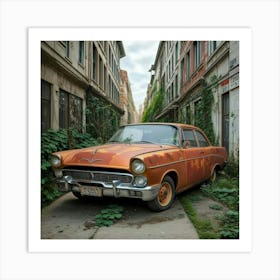 Abandoned Car 2 Art Print