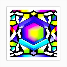 Abstract Geometric Pattern Art Print