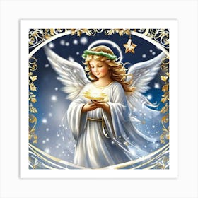 Angel Painting 11 Art Print