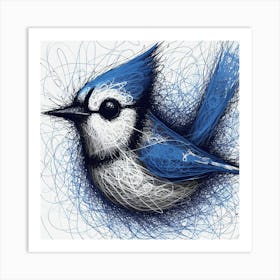 Bluejay ~Reimagined 16 Art Print