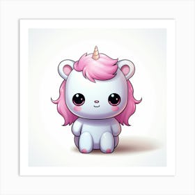 Cute Unicorn 160 Art Print