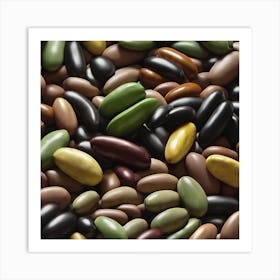 Black Beans 8 Art Print