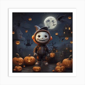 Halloween Pumpkins  Art Print