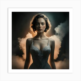 Girl In A Dress 5 Art Print