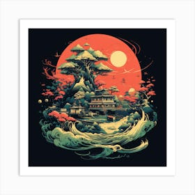 Asian Landscape Art Print