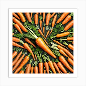 Carrots In A Circle 9 Art Print